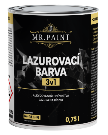 MR.PAINT lazurovací barva 3v1  0,75l