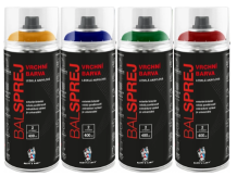 BALSPREJ vrchní univerzální akrylová barva ve spreji, RAL odstíny, 400 ml