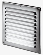 Mřížka větrací nerez se síťovinou