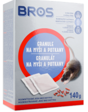 BROS granule na myši a potkany 7x20 g