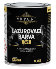 MR.PAINT lazurovací barva 3v1  0,75l