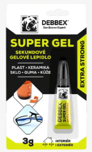 Sekundové gelové lepidlo SUPER GLUE