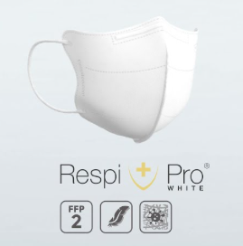 Novinka! Antivirový FFP2 nano respirátor RespiPro White