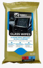 Vlhčené čisticí ubrousky na skla a displeje