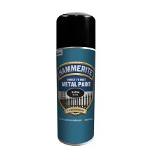 Hammerite přímo na rez hladký sprej černý polomat Satin 400 ml