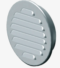 Mřížka větrací kruhová nerez se síťovinou