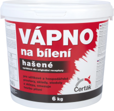 Vápno na bílení, hašená vápenná barva, Čerťák