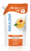 Indulona pečující tekuté mýdlo Broskev - náhradní náplň 500ml
