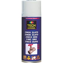 Tech Aerosol Zinek Zlato světlý 400ml více variant