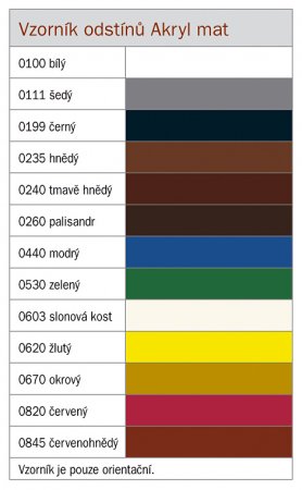 Het Akryl Mat univerzální barva na dřevo i kov 0,7kg