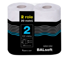 BALsoft 2vrstvé papírové utěrky 10 m, 2 role