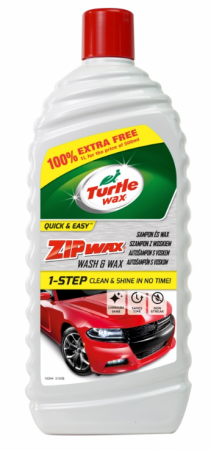 Turtle Wax ZIP WAX Autošampon s voskem 500ml +100% free