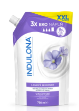Indulona tekuté mýdlo Lněné semínko náhradní náplň, 750 ml