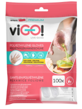 viGO jednorázové mikroténové rukavice, 100 ks