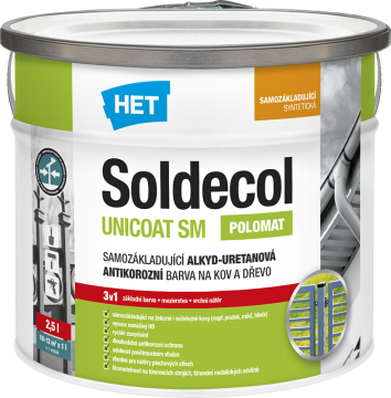 Het Soldecol Unicoat SM míchaný do odstínů RAL