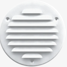 Mřížka větrací kruhová kov se síťovinou