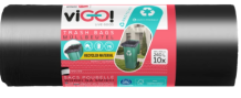 viGO pytle na odpad, 48 µ, 116 × 150 cm, 240 l, 10 ks