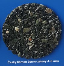 Český kámen černo-zelený 4-8 mm 25kg