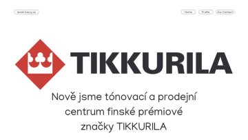 Nově jsme tónovací a prodejní centrum finské prémiové značky TIKKURILA