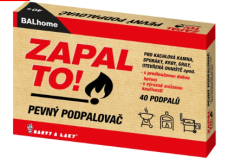 BALhome Zapal To, pevný podpalovač, 40 podpalů