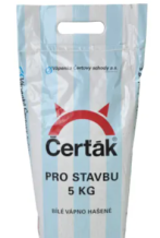 Čerťák Hašené bílé vápno pro stavbu 5 kg
