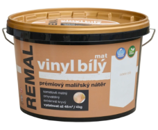 REMAL Vinyl bílý mat omyvatelná barva na zeď