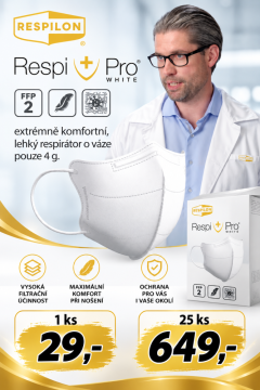 Nano FFP2 respirátor RespiPro White