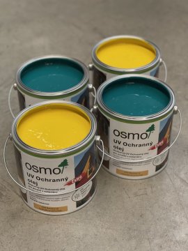 Nestandardní odstín oleje OSMO u nás není problém, mateřská školka Vědomice.
