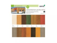 Vzorník Osmo Tablo - Jednorázová lazura HS plus
