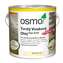Osmo 3032 Tvrdý voskový olej Original 3 l Bezbarvý hedvábný polomat