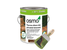 Osmo Terasový olej 010 Thermo Dřevo 3L + Profi štětec ZDARMA!