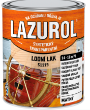 Lazurol S1119 lodní lak na dřevo bezbarvý,mat