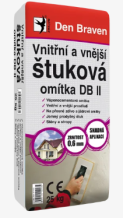 Vnitřní a vnější štuková omítka DB II 25kg