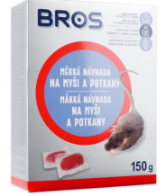 BROS měkká návnada na myši, krysy a potkany 150 g