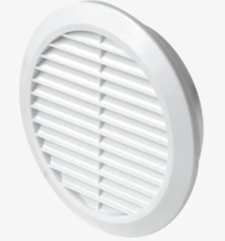 Mřížka větrací kruhová se síťovinou – regulační