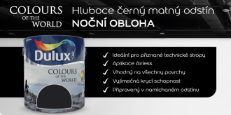 Nově v nabídce hluboce černý matný odstín NOČNÍ OBLOHA!