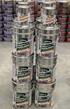 Epoxyban dvousložkový nátěr na beton určený k nátěrům betonových podlah s velmi vysokou mechanickou zátěží.