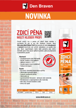 Zdicí pěna MULTI KLEBER PROFI