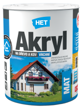 Het Akryl Mat univerzální barva na dřevo i kov 0,7kg