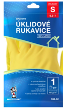 BALhome latexové úklidové rukavice, žluté