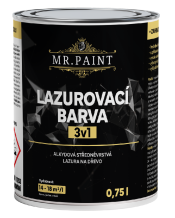 MR.PAINT lazurovací barva 3v1  0,75l