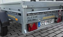 Přívěsný vozík Brenderup 1205S 222PROFI- půjčovné na 24h