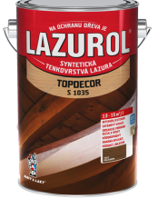 LAZUROL Topdecor tenkovrstvá lazura na dřevo S1035 4,5l