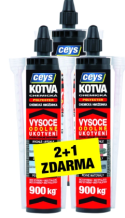 Ceys chemická kotva polyester, 300 ml, 2 + 1