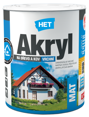 Het Akryl Mat univerzální barva na dřevo i kov 0,7kg