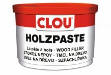 Tmel na dřevo CLOU Holzpaste, 250g, vodou ředitelný, různé odstíny