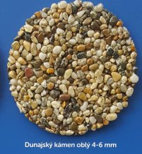 Dunajský kámen oblý 4-6 mm 25kg