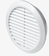 Mřížka větrací kruhová se síťovinou