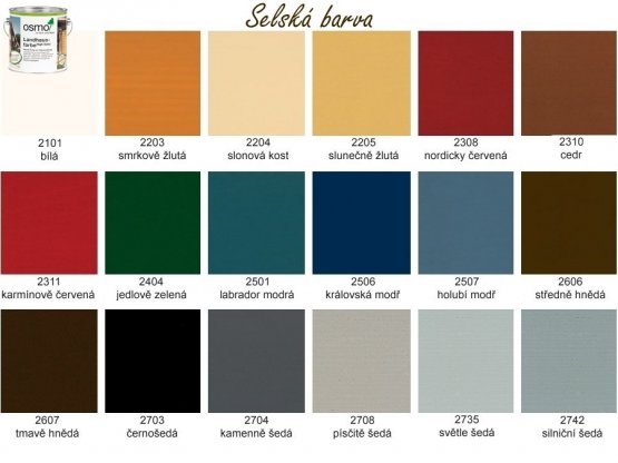 Osmo Selská barva 2,5l - Osmo odstín: 2708 Písčitě šedá