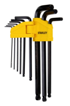 STANLEY® 9dílná sada šestihranných zástrčných klíčů s kuličkou